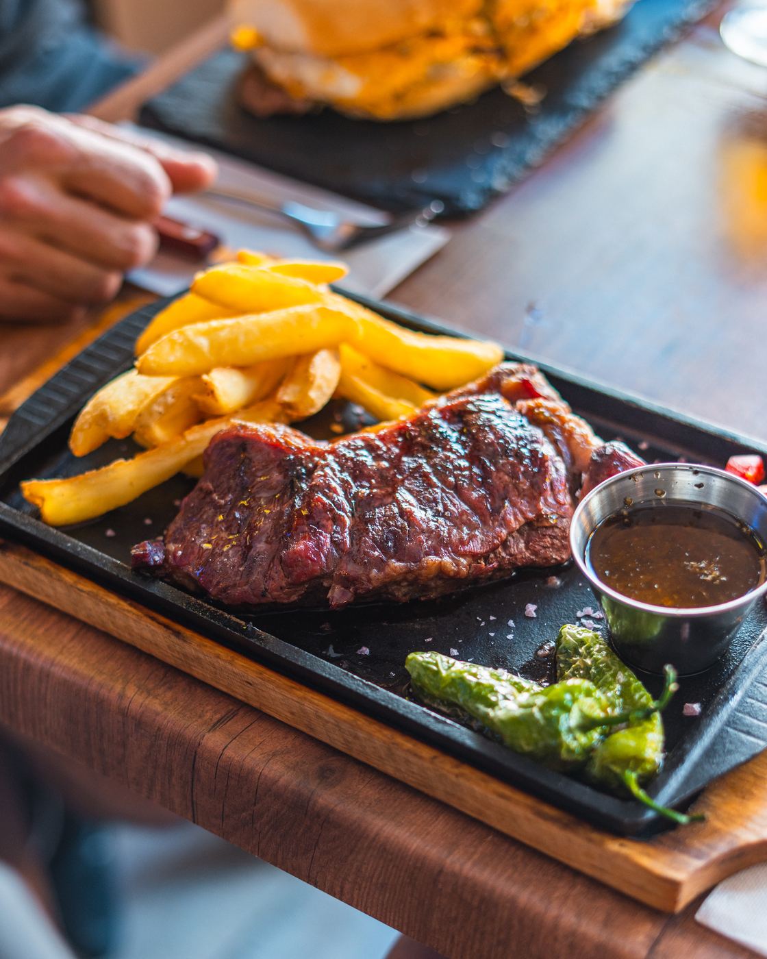 Top-quality meats on the charcoal grill